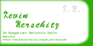 kevin merschitz business card